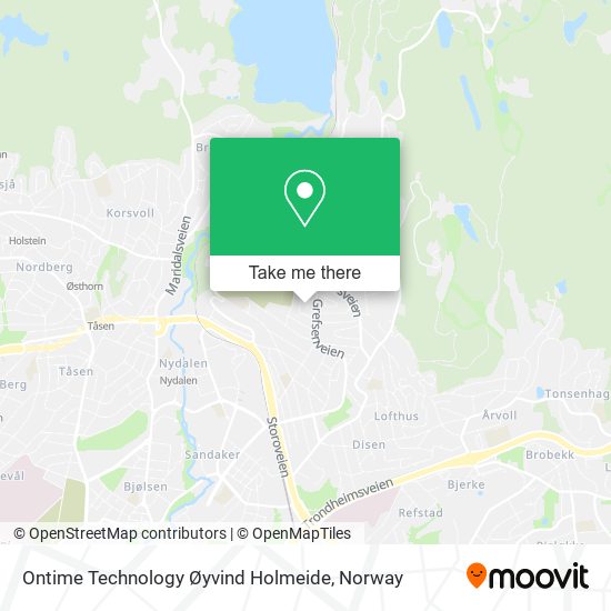Ontime Technology Øyvind Holmeide map