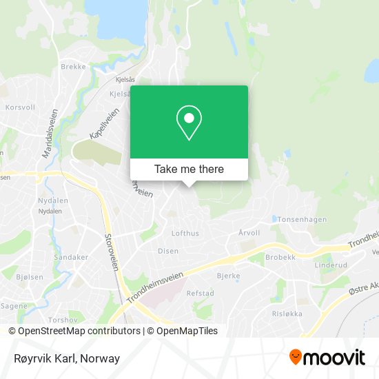 Røyrvik Karl map