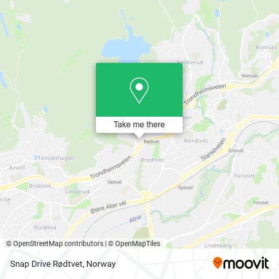 Snap Drive Rødtvet map