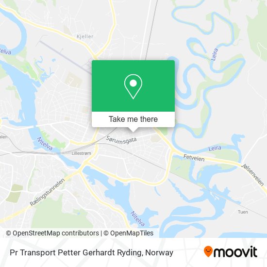Pr Transport Petter Gerhardt Ryding map