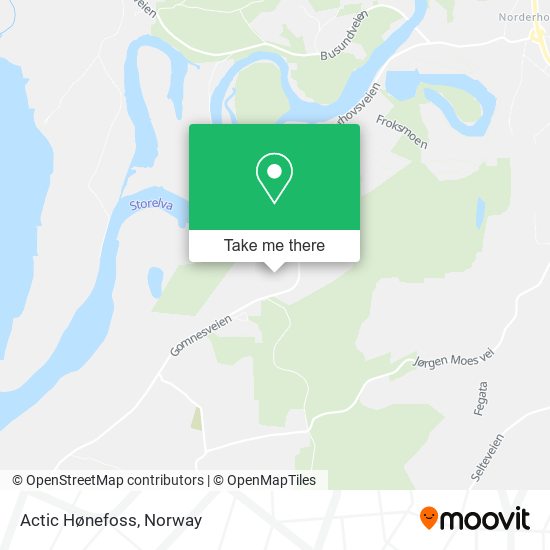Actic Hønefoss map