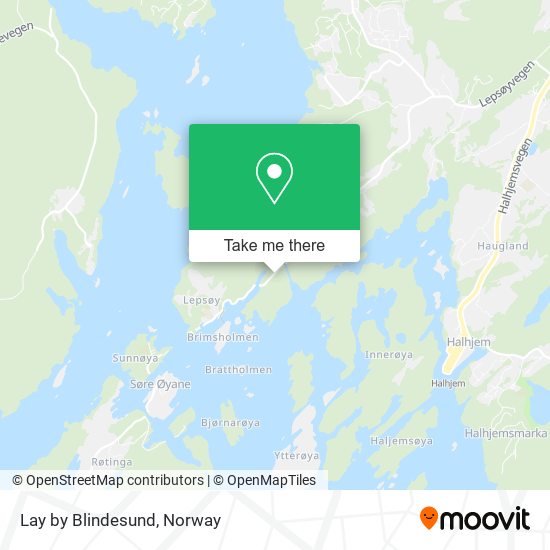 Lay by Blindesund map