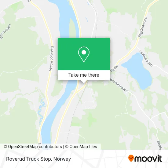 Roverud Truck Stop map