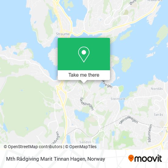 Mth Rådgiving Marit Tinnan Hagen map