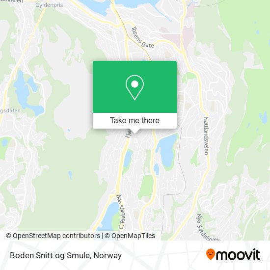 Boden Snitt og Smule map