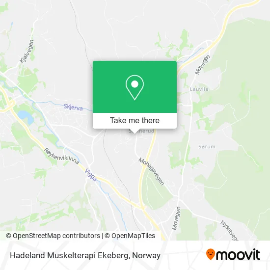 Hadeland Muskelterapi Ekeberg map