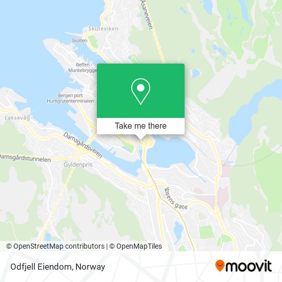 Odfjell Eiendom map