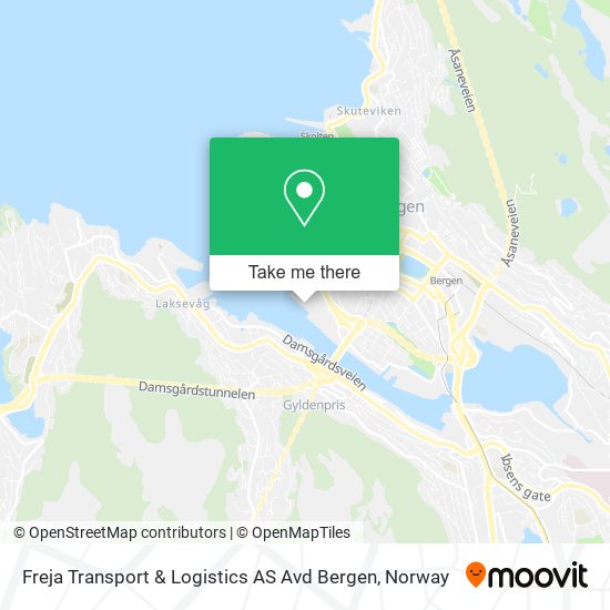 Freja Transport & Logistics AS Avd Bergen map