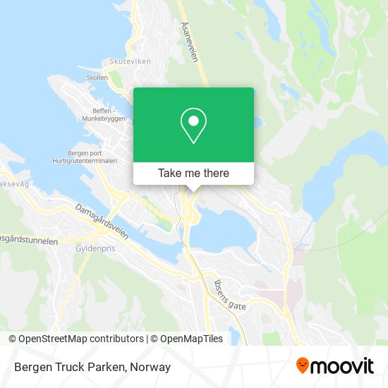 Bergen Truck Parken map
