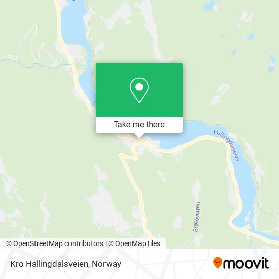 Kro Hallingdalsveien map