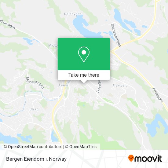 Bergen Eiendom i map