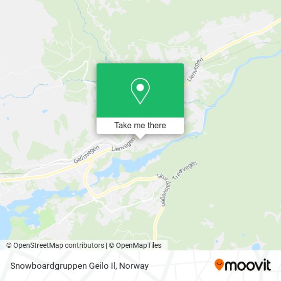 Snowboardgruppen Geilo Il map