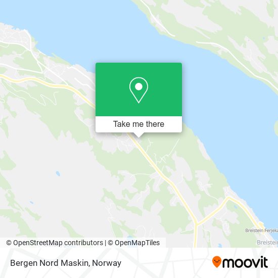 Bergen Nord Maskin map
