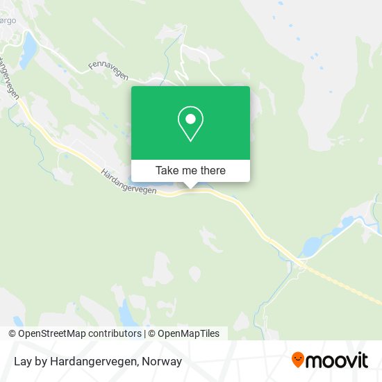 Lay by Hardangervegen map