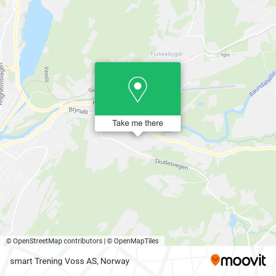 smart Trening Voss AS map