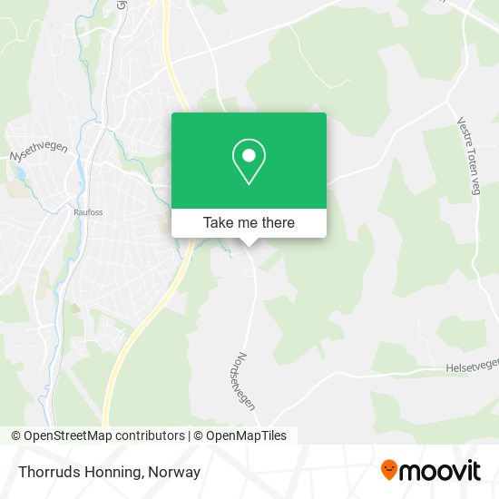 Thorruds Honning map