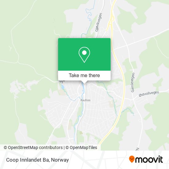Coop Innlandet Ba map