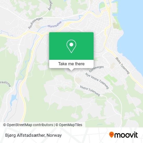 Bjørg Alfstadsæther map