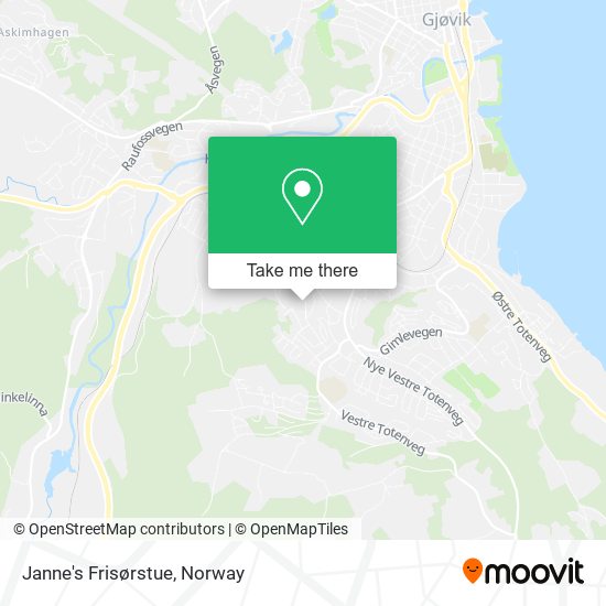 Janne's Frisørstue map