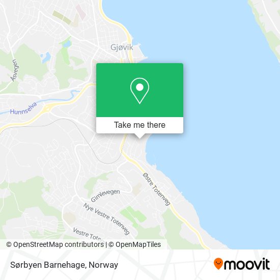 Sørbyen Barnehage map