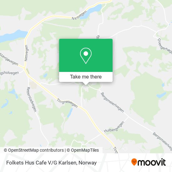 Folkets Hus Cafe V/G Karlsen map