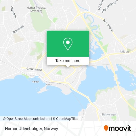 Hamar Utleieboliger map