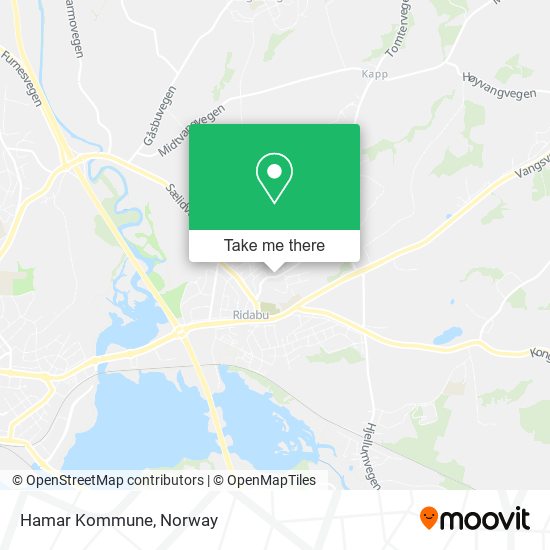 Hamar Kommune map