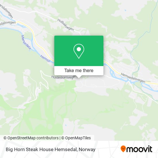 Big Horn Steak House Hemsedal map