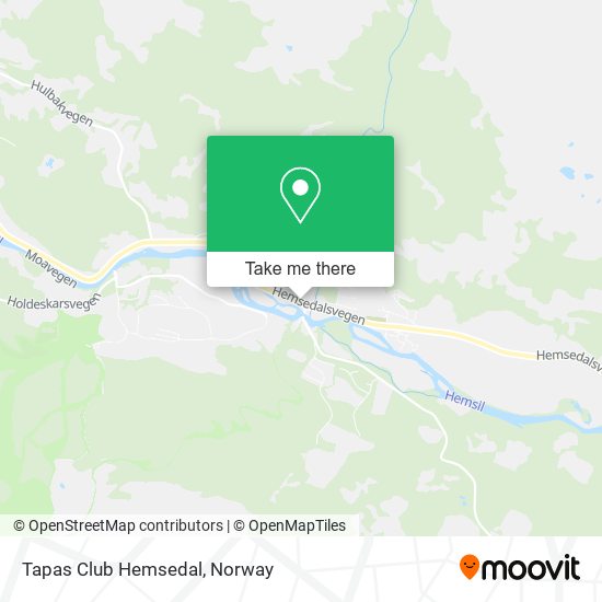 Tapas Club Hemsedal map