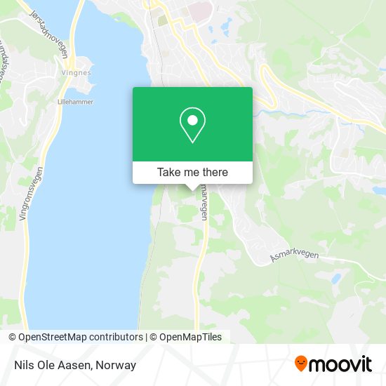 Nils Ole Aasen map