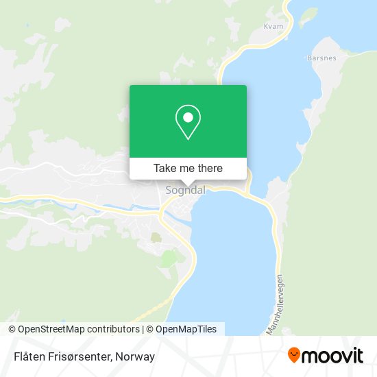 Flåten Frisørsenter map