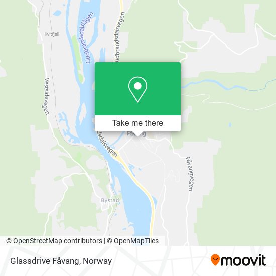 Glassdrive Fåvang map