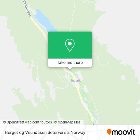 Berget og Veundåsen Setervei sa map