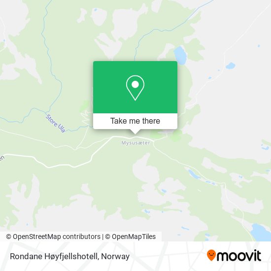 Rondane Høyfjellshotell map