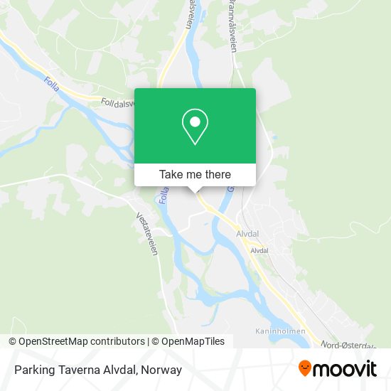 Parking Taverna Alvdal map