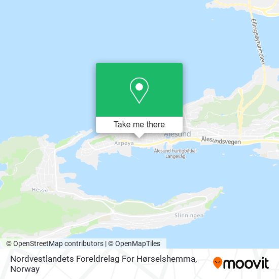 Nordvestlandets Foreldrelag For Hørselshemma map