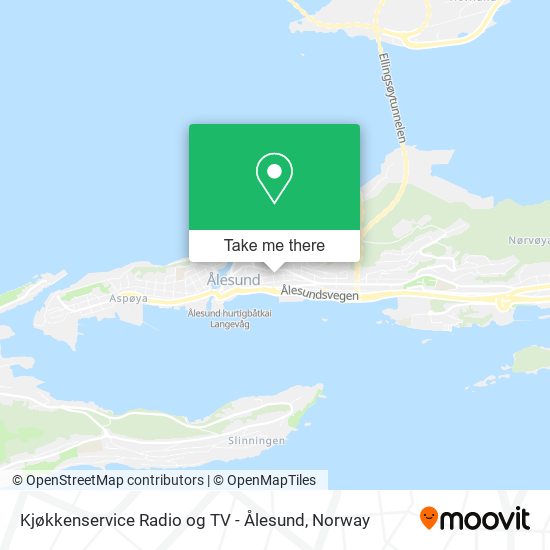 Kjøkkenservice Radio og TV - Ålesund map