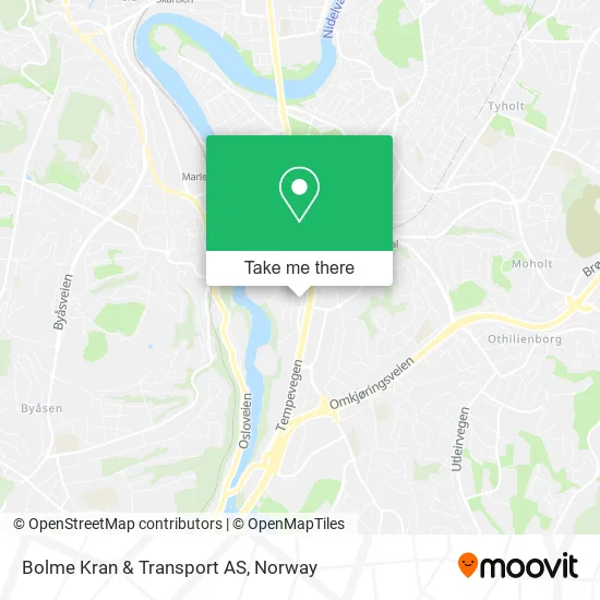 Bolme Kran & Transport AS map