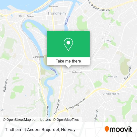 Tindheim It Anders Brujordet map