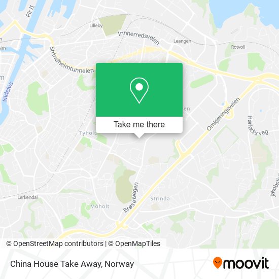 China House Take Away map