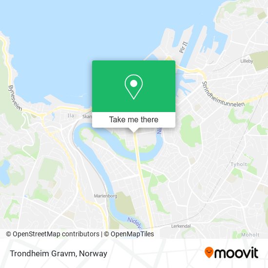 Trondheim Gravm map