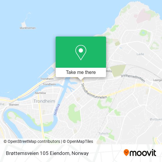 Brøttemsveien 105 Eiendom map