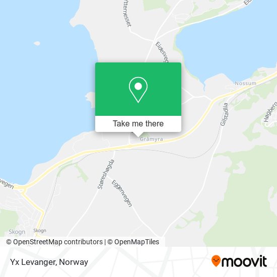 Yx Levanger map