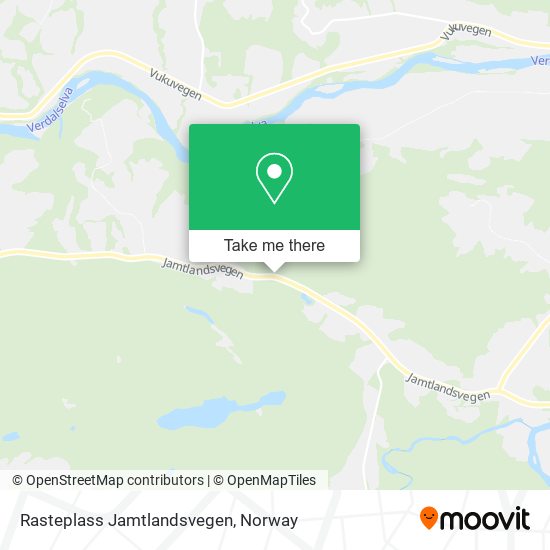 Rasteplass Jamtlandsvegen map