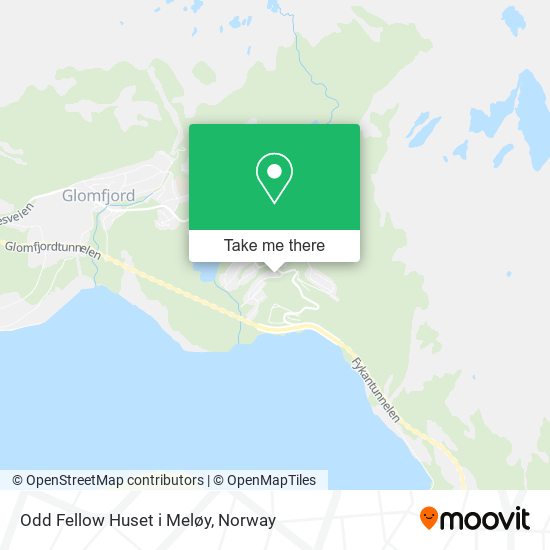 Odd Fellow Huset i Meløy map
