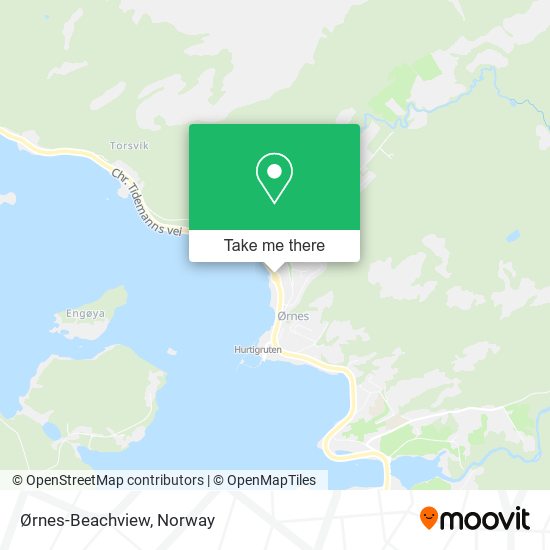 Ørnes-Beachview map