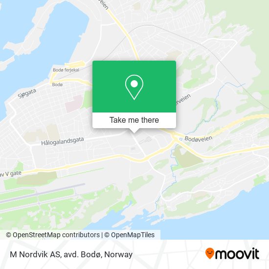 M Nordvik AS, avd. Bodø map