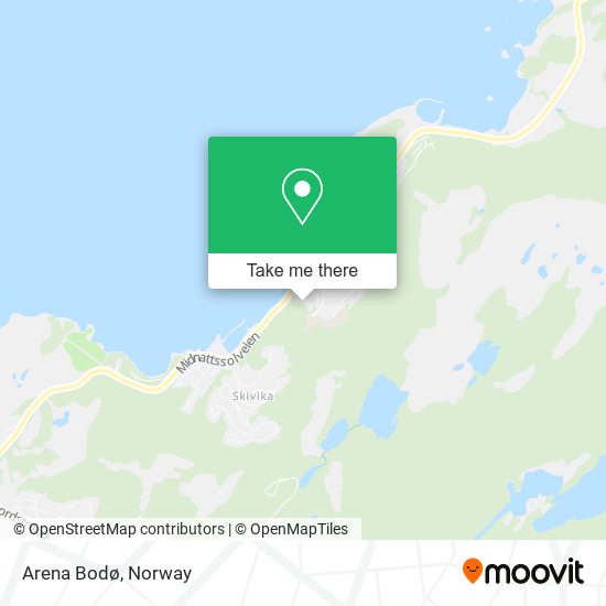 Arena Bodø map