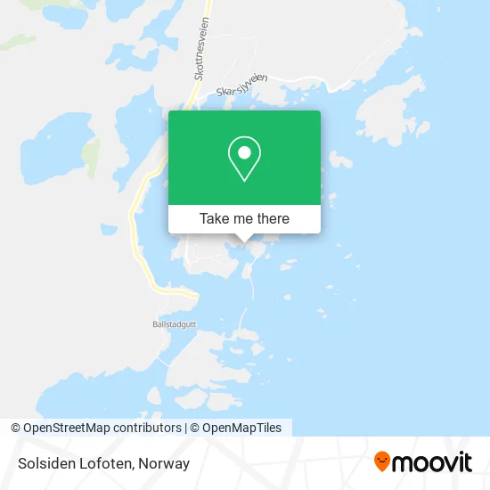 Solsiden Lofoten map