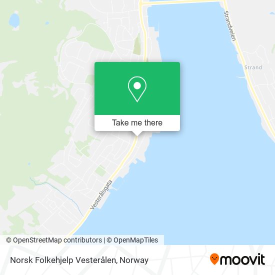 Norsk Folkehjelp Vesterålen map